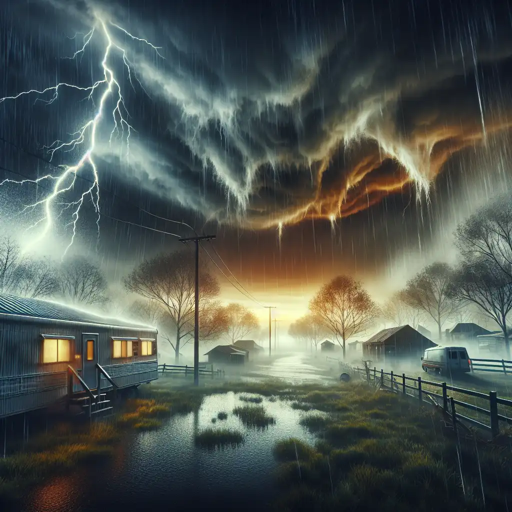 Severe Thunderstorm Warning Near Buffalo: 70 MPH Winds Expected