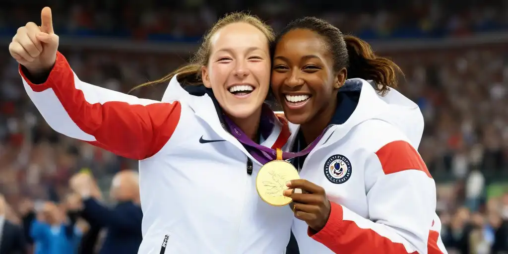 Gabby Thomas Wins Olympic Gold, Celebrates with Boyfriend