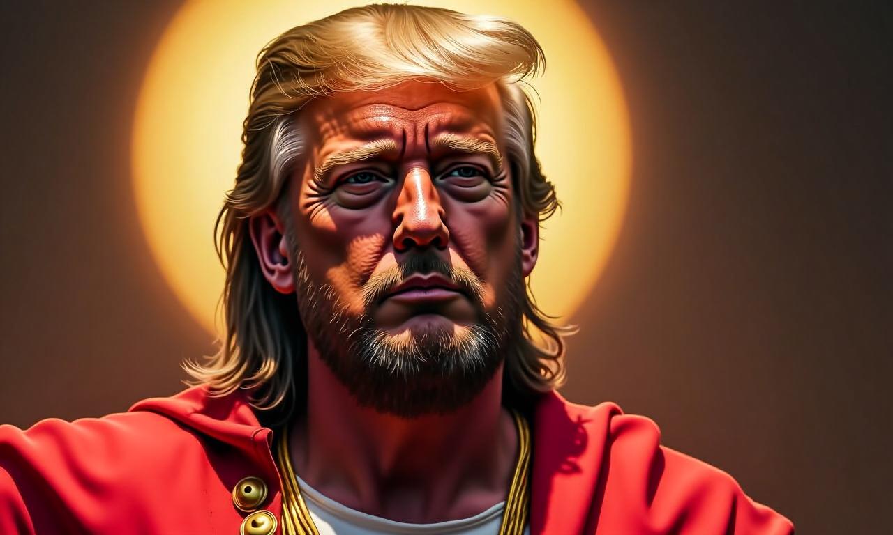 Trump deletes post depicting him as Jesus-like figure after backlash