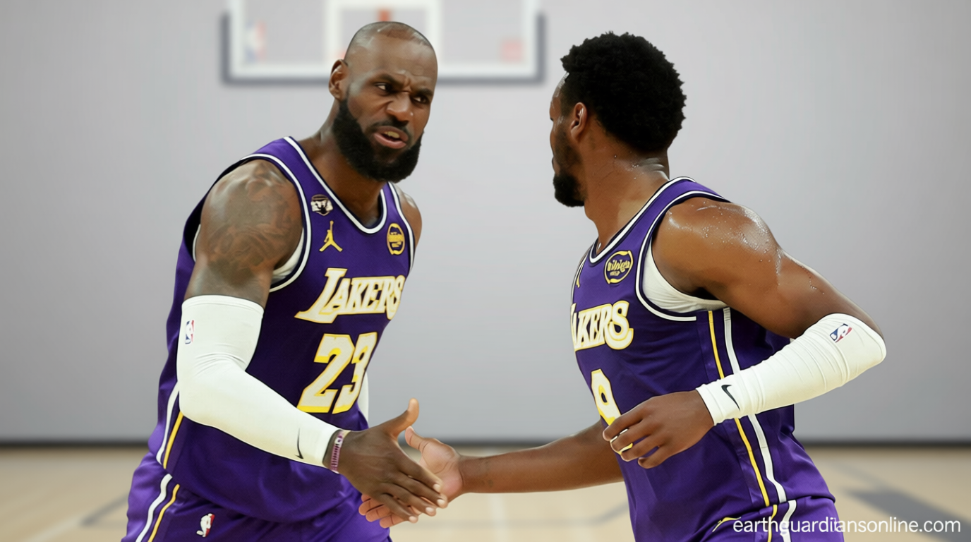 Bronny James sets up father LeBron in Lakers win