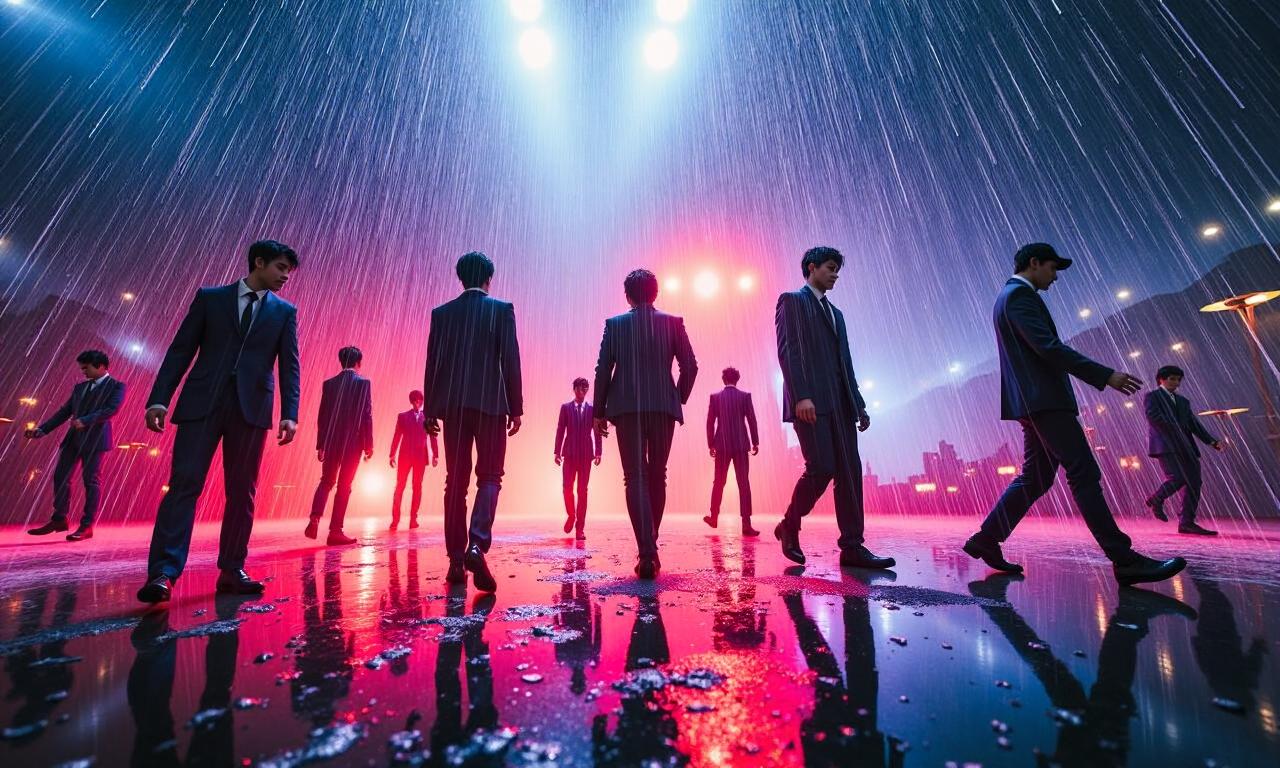 BTS battle torrential rain to kick off $1bn world tour