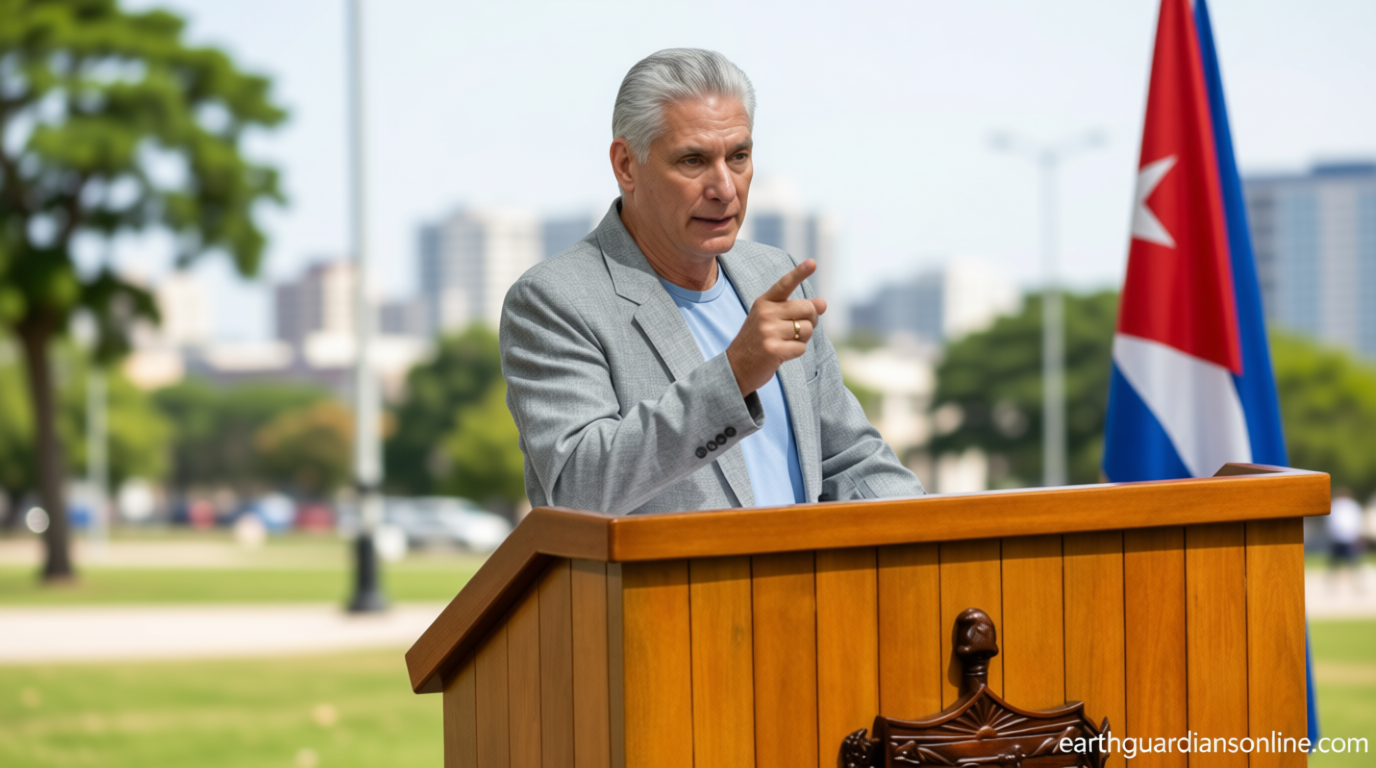 Cuba’s president warns of ‘bloodbath’ if US takes military action