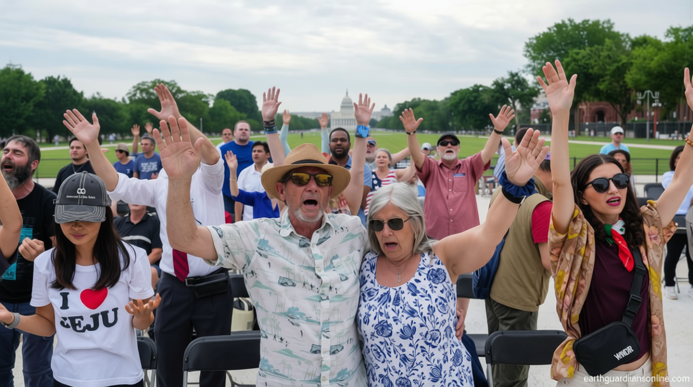 National Mall prayer event sparks concern about Trump administration eroding the wall between church and state