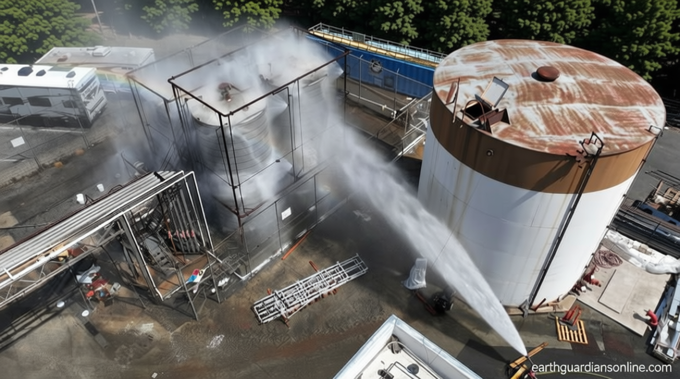 Officials race to cool down tank containing toxic chemical as 50,000 residents remain under evacuation in California