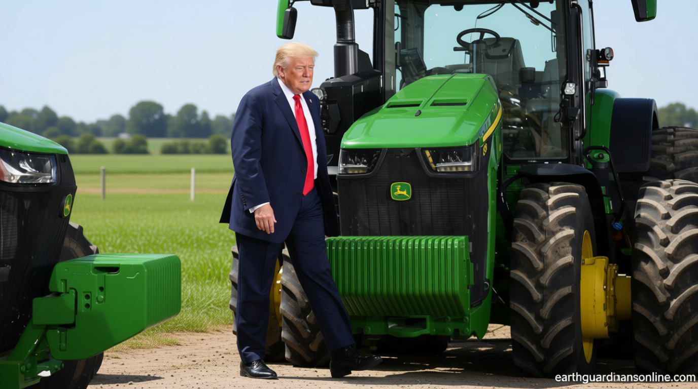 In a visit to farm country, Trump extols ‘beautiful fountains’ back in Washington