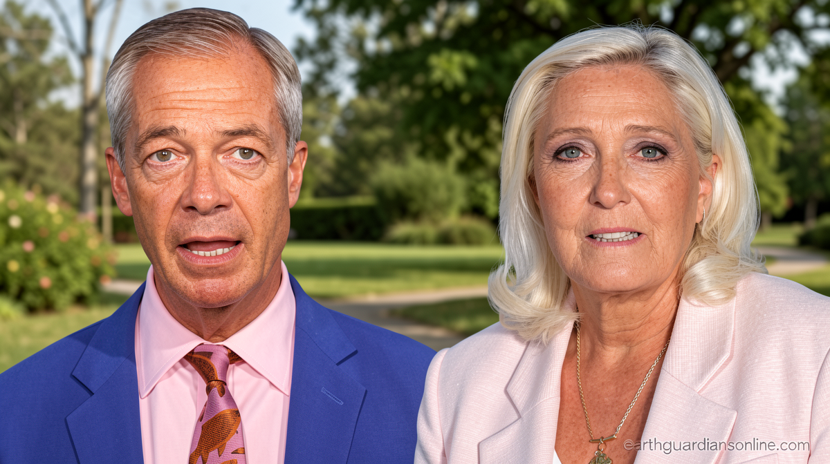 Farage and Le Pen make the same defiant pitch: Only the people can judge us