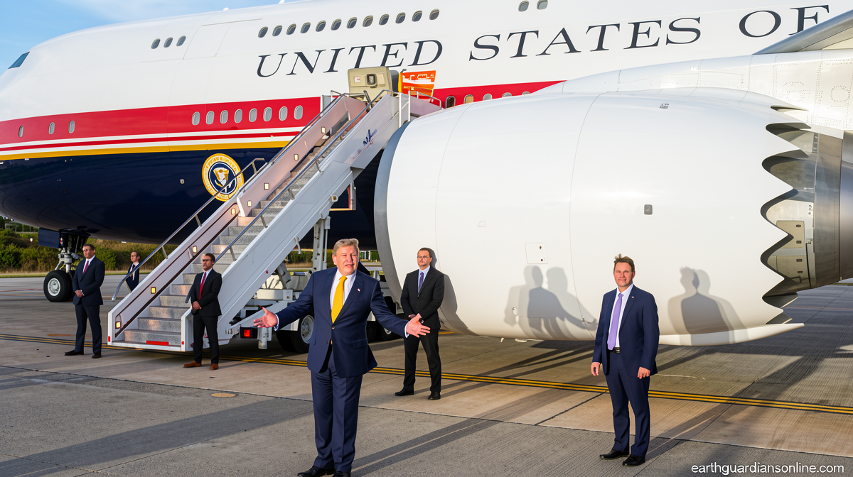 Security concerns prompted Trump to depart Turkey on older plane while sending Qatari-donated jet ahead, officials say