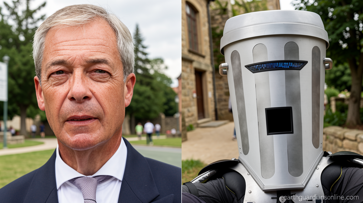 Farage left fighting a trash can as the UK populist leader’s election gamble backfires