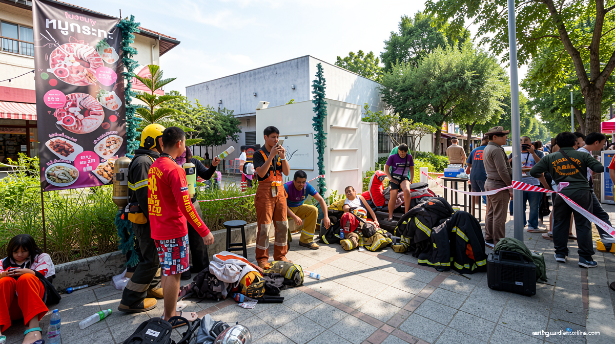 Fire breaks out at a pub in Bangkok, killing at least 27 people, officials say