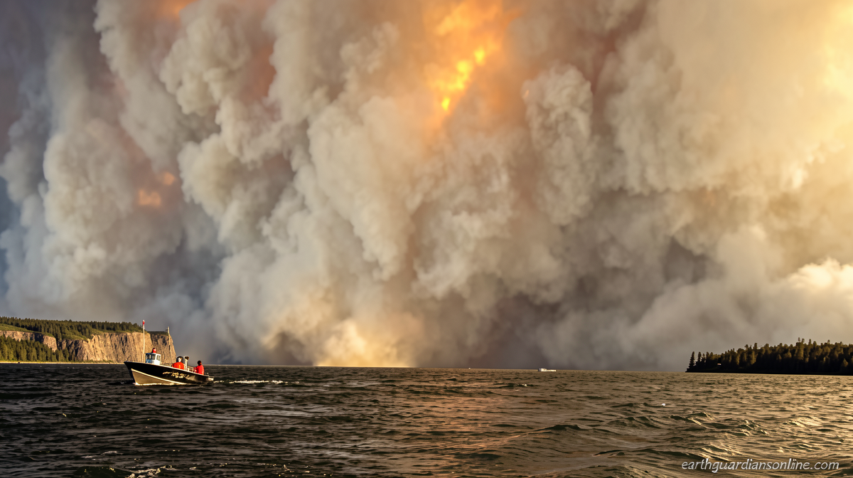 They thought there was no immediate danger. Then a wall of smoke arrived