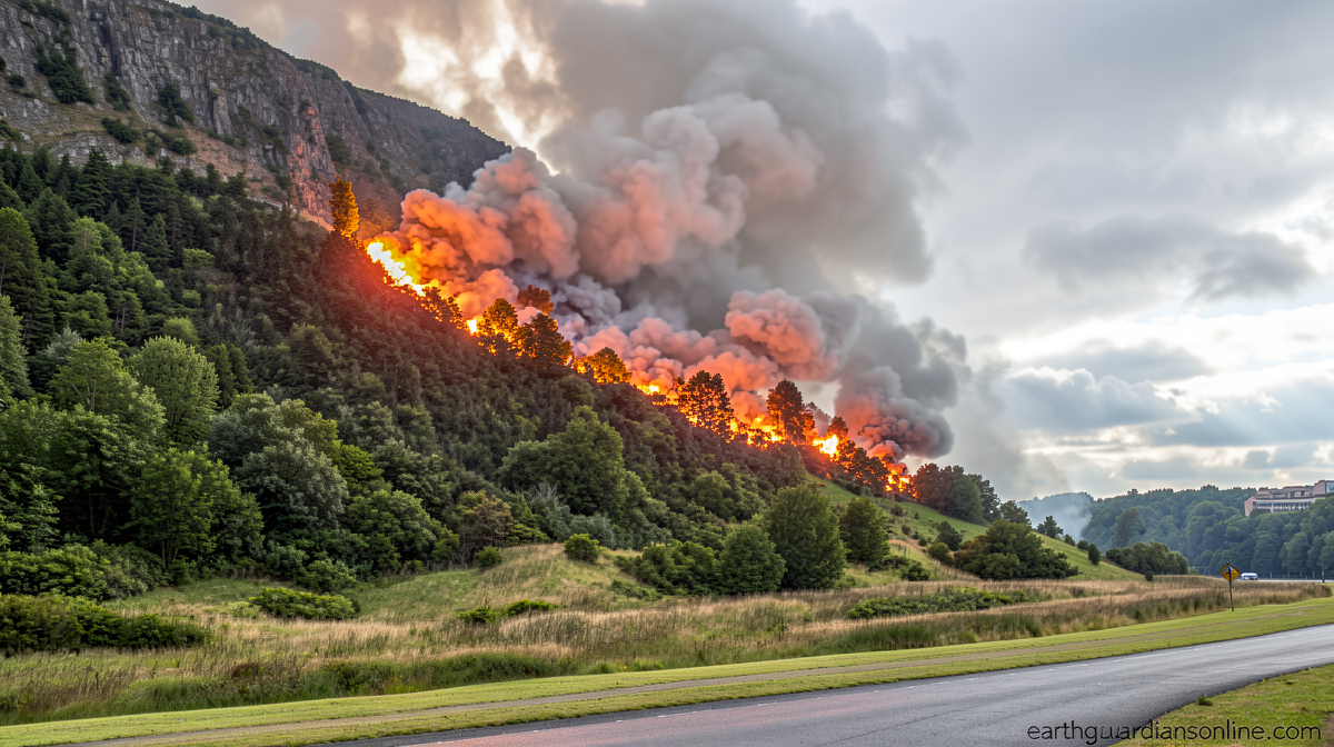 Firefighters battle blaze on Arthur’s Seat in the heart of Edinburgh