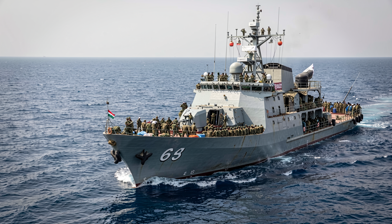 What is a naval blockade and how would it work in Strait of Hormuz?