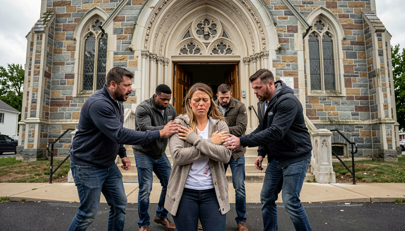 Woman raped by several men outside church