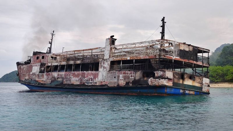 Five dead and more than 80 missing in Philippine ferry fire