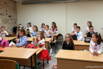 Children go underground as Ukraine starts new school year under constant Russian fire